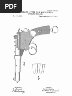 Mannlicher Pistol Patent