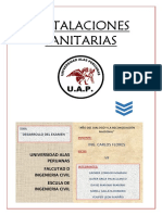 Desarrollo de Examen Instalaciones Sanitarias