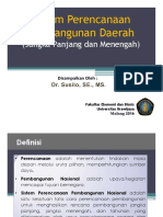 Sistem Perencanaan Pembangunan Daerah (Jangka Panjang Dan Menengah)