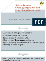 S1.2 Spinal Trauma, Orthopaedic Management - DR Ahmad Ramdan