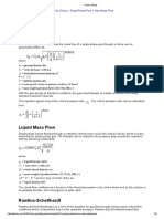 Choke Sizing: Single-Phase Flow