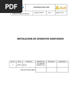 Procedimiento Instalacion de Aparatos Sanitarios