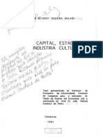 Capital, Industria Estado, Cultural