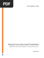 Procedimiento para Elección y Conformación Comité Paritario de Higiene y Seguridad en El Trabajo