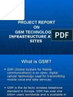 Project Report ON GSM Technology &: Infrastructure at Cell Sites