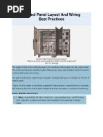 Control Panel Layout and Wiring Best Practices