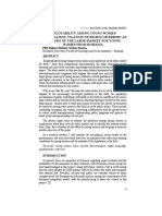 Employability Among Young Women Discrimnation, Vilation of Rights or Error An Analysis of The Labor Market For Young Women From Romania