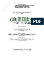 Afp Core Values & Code of Ethics