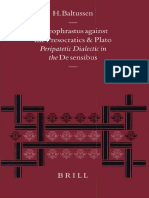 Han Baltussen - Theophrastus Against The Presocratics and Plato PDF