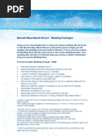 Barcelo Maya Beach Wedding Packages