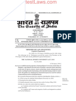 National Sports University Act, 2018