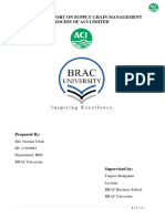 Internship Report On Supply Chain Management Process of Aci Limited