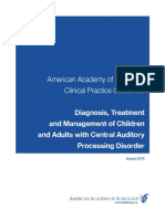 AAA - 2010 - Diagnosis Treatment and Management of Children and Adults With Central Auditory Processing Disroder-Annotated