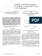 A Dc-50 GHZ SPDT Switch With Maximum Insertion Loss of 1.9 DB in A Commercial 0.13-Ȝm Soi Technology