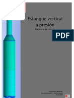 Estanque Vertical A Presión, Memoria de Calculo