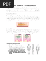 Parches Dérmicos y Transdérmicos