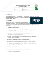 Criterios de Evaluacion de Proveedores PDF