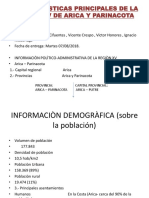 Caracterìsticas Principales de La Regiòn XV de Arica