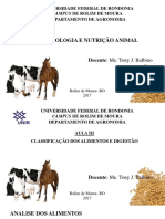 Aula Iii Bromatologia e Nutrição Animal