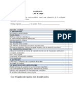 Lista de Cotejo Acróstico