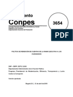 Documento Conpes 3654 Politica de Rendicion de Conpes 3654.