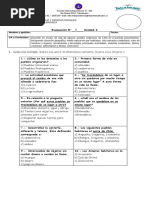 Evaluación Historia Pueblos Del Norte