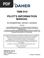 TBM 910 Flight Manual