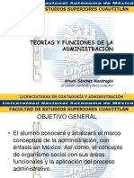 Teorías y Funciones de La Administración (Proceso Administrativo)