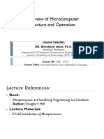 Lecture-2 (Overview of Microcomputer Structure and Operation)