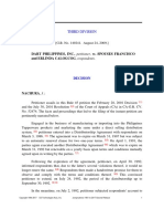 Dart Philippines, Inc., Petitioner, vs. Spouses Francisco and ERLINDA CALOGCOG, Respondents