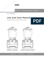 Use and Care Manual: Barboss Advance / Drink Machine Advance