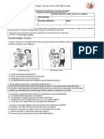 Evaluación de Historia y Ciencias Sociales 3 Basico 25 Junio