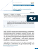 Finite Element Solution To Transient Asymmetric Heat Conduction in Multilayer Annulus