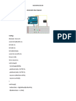 Experiment No. 20: Automatic Door Opener Connection:: Microprocessor