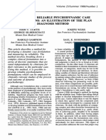 Psychotherapy: Developing Reliable Psychodynamic Case Formulations: An Illustration of The Plan Diagnosis Method