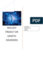 Biology Project On Genetic Disorders