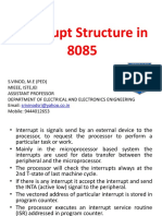 Interrupt Structure in 8085