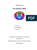 Endodontic File-Tip VS Taper