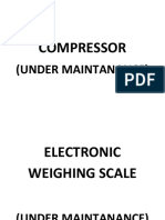 Compressor: (Under Maintanance)