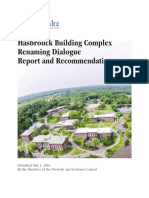 SUNY New Paltz Report On Renaming Buildings