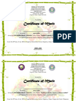 Certificate of Merit