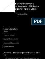 Khyber Pakhtunkhwa Government Servants (Efficiency and Discipline) Rules, 2011