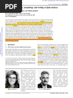 Koch - 2008 - Diversity of Structure, Morphology and Wetting of Plant Surfaces