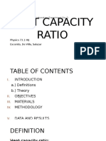 Heat Capacity Ratio: Laboratory Experiment No. 2