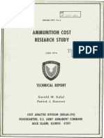 Ammunition Cost Research Study: Technical Library