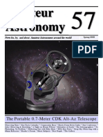 Portable CDK Alt-Az Telescope