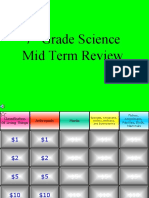 7th Science Mid Term Jeopardy Game