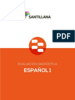 Evaluacion Español 1 SANTILLANA