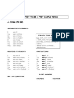 Simple Past Possessive Pronouns