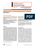 Appendiceal Mass: Is Interval Appendicectomy "Something of The Past"?